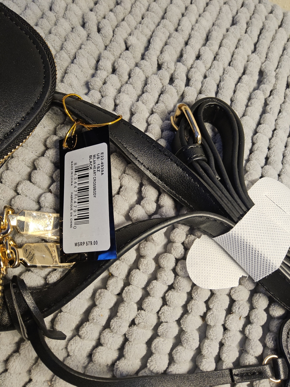 NWT bebe Black Heart Crossbody Bag - Picture 11 of 15